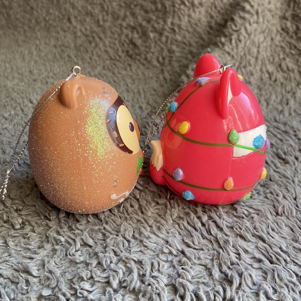 Squishmallows 2024 Fifi the Fox & Hans the Hedgehog Christmas Ornaments. NWOT. - Picture 5 of 15